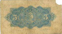 5 Francs MARTINIQUE  1942 P.16b G