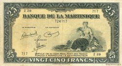 25 Francs MARTINIQUE  1943 P.17