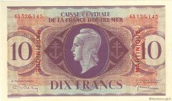 10 Francs MARTINIQUE  1944 P.23 fST