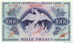 1000 Francs Phénix Annulé MARTINIQUE  1944 P.22b pr.NEUF