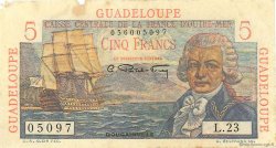 5 Francs Bougainville GUADELOUPE  1946 P.31 MB
