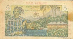 5 Francs Bougainville MARTINIQUE  1946 P.27a SGE