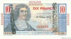 10 Francs Colbert Spécimen FRENCH GUIANA  1946 P.20s FDC