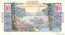 10 Francs Colbert Spécimen FRENCH GUIANA  1946 P.20s ST