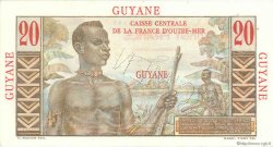 20 Francs Émile Gentil Spécimen FRENCH GUIANA  1946 P.21s XF+