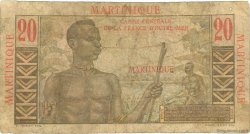 20 Francs Émile Gentil MARTINIQUE  1946 P.29 SGE