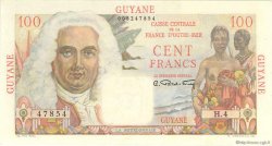 100 Francs La Bourdonnais FRENCH GUIANA  1946 P.23 SPL a AU
