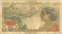 100 Francs La Bourdonnais REUNION ISLAND  1946 P.45a G