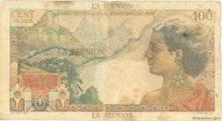 100 Francs La Bourdonnais REUNION  1946 P.45a F