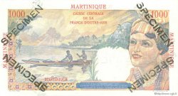 1000 Francs Union Française Spécimen MARTINIQUE  1946 P.33s ST