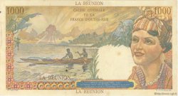 1000 Francs Union Française REUNION ISLAND  1946 P.47a VF
