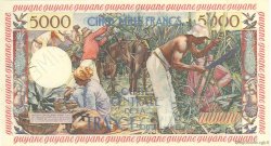 5000 Francs antillaise Spécimen FRENCH GUIANA  1955 P.28s fST+