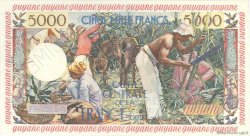 5000 Francs antillaise Spécimen FRENCH GUIANA  1955 P.28s UNC-