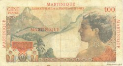 1 NF sur 100 Francs La Bourdonnais MARTINIQUE  1960 P.37 q.BB