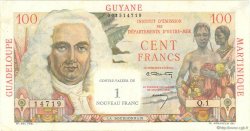 1 NF sur 100 Francs La Bourdonnais FRENCH ANTILLES  1960 P.01 MBC