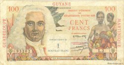 1 NF sur 100 Francs La Bourdonnais FRENCH ANTILLES  1960 P.01 q.MB