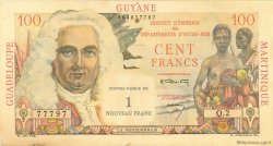 1 NF sur 100 Francs La Bourdonnais FRENCH ANTILLES  1960 P.01 SS