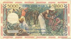 50 Nouveaux Francs sur 5000 Francs Antillaise FRENCH ANTILLES  1960 P.03 BC