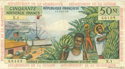 50 Nouveaux Francs FRENCH ANTILLES  1962 P.06a MBC