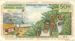 50 Nouveaux Francs FRENCH ANTILLES  1962 P.06a q.BB