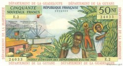 50 Nouveaux Francs FRENCH ANTILLES  1962 P.06a fST
