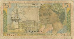 5 Francs ANTILLES FRANÇAISES  1966 P.07b B