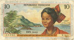 10 Francs FRENCH ANTILLES  1964 P.08a B