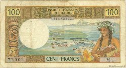 100 Francs TAHITI  1969 P.23 F