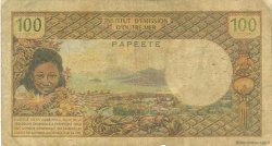 100 Francs TAHITI  1971 P.24a G