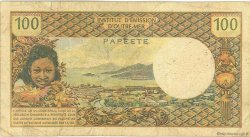 100 Francs TAHITI  1972 P.24b SGE