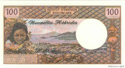 100 Francs NUEVAS HÉBRIDAS  1975 P.18c FDC