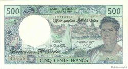 500 Francs NEUE HEBRIDEN  1970 P.19a VZ+