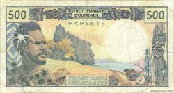500 Francs TAHITI  1984 P.25c MB