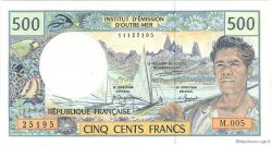 500 Francs FRENCH PACIFIC TERRITORIES  1992 P.01b MBC a EBC