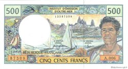 500 Francs POLYNESIA, FRENCH OVERSEAS TERRITORIES  1992 P.01b UNC-