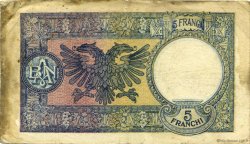 5 Franga ALBANIA  1939 P.06a MB
