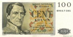100 Francs BÉLGICA  1955 P.129b EBC
