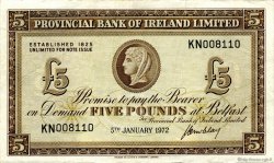 5 Pounds NORTHERN IRELAND  1972 P.246 XF