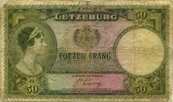 50 Francs LUXEMBURGO  1944 P.46a RC