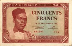 500 Francs MALI  1960 P.03 AU