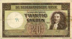 20 Gulden NETHERLANDS  1945 P.076 F-