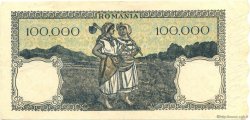 100000 Lei ROMANIA  1946 P.058a VF