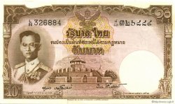 10 Baht THAILAND  1953 P.076d UNC-