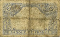 5 Francs BLEU FRANKREICH  1915 F.02.23 SGE