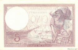 5 Francs FEMME CASQUÉE modifié FRANKREICH  1939 F.04.10 fST+