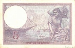 5 Francs FEMME CASQUÉE modifié FRANKREICH  1940 F.04.16 fST+
