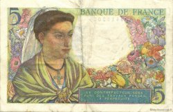 5 Francs BERGER FRANKREICH  1947 F.05.07 SS to VZ