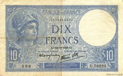 10 Francs MINERVE modifié FRANCE  1940 F.07.18 VF
