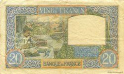 20 Francs TRAVAIL ET SCIENCE FRANKREICH  1941 F.12.19 SS