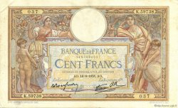 100 Francs LUC OLIVIER MERSON type modifié FRANCIA  1938 F.25.23 MBC